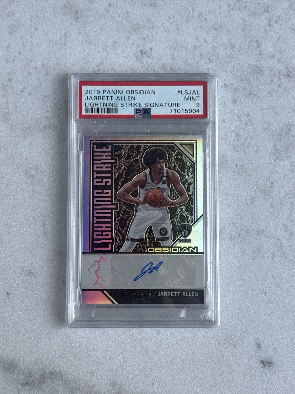 2019 Panini Obsidian Lightning Strike Signature /60 Jarrett Allen #LS-JAL PSA 9